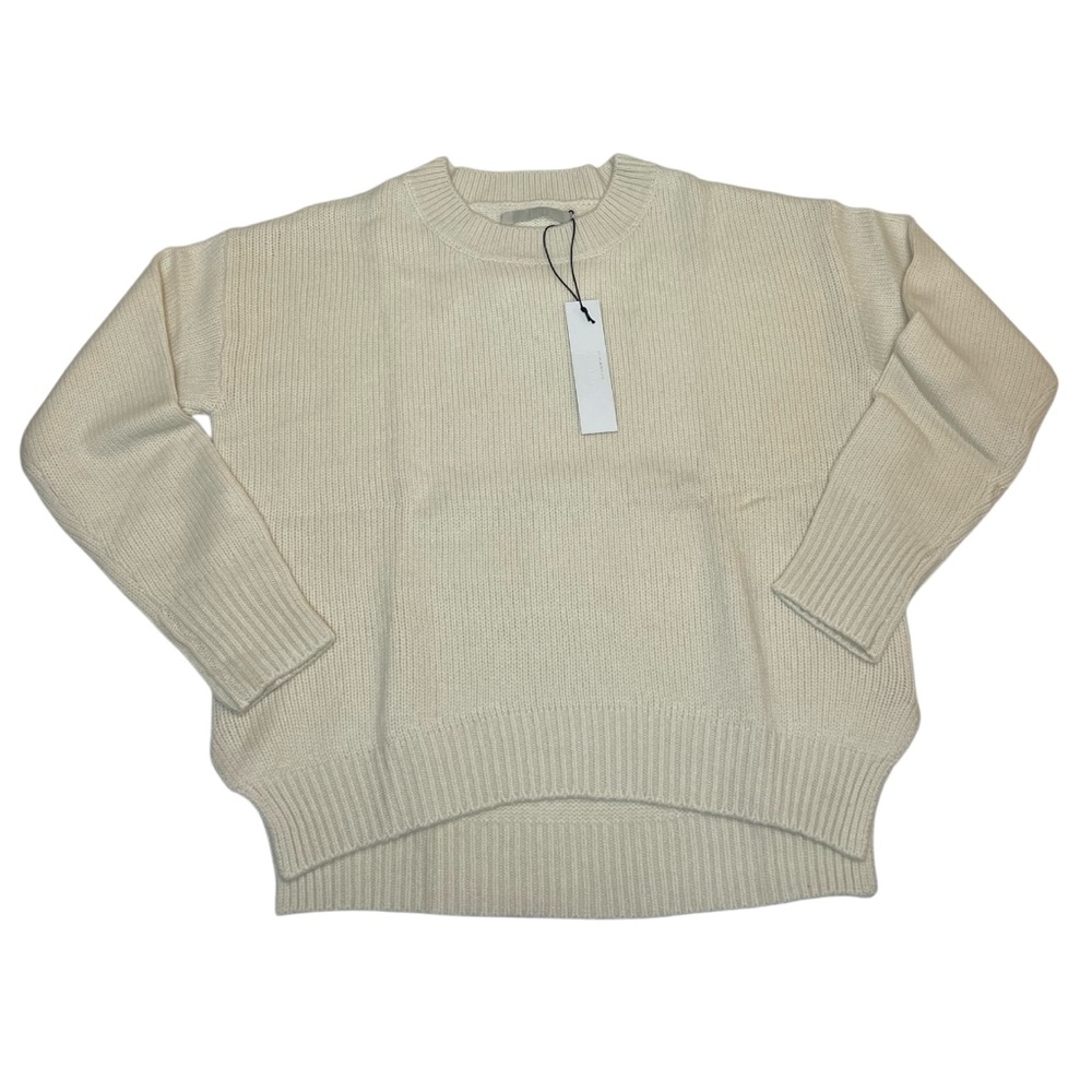 One Grey Day 100% Cashmere Crewneck Sweater